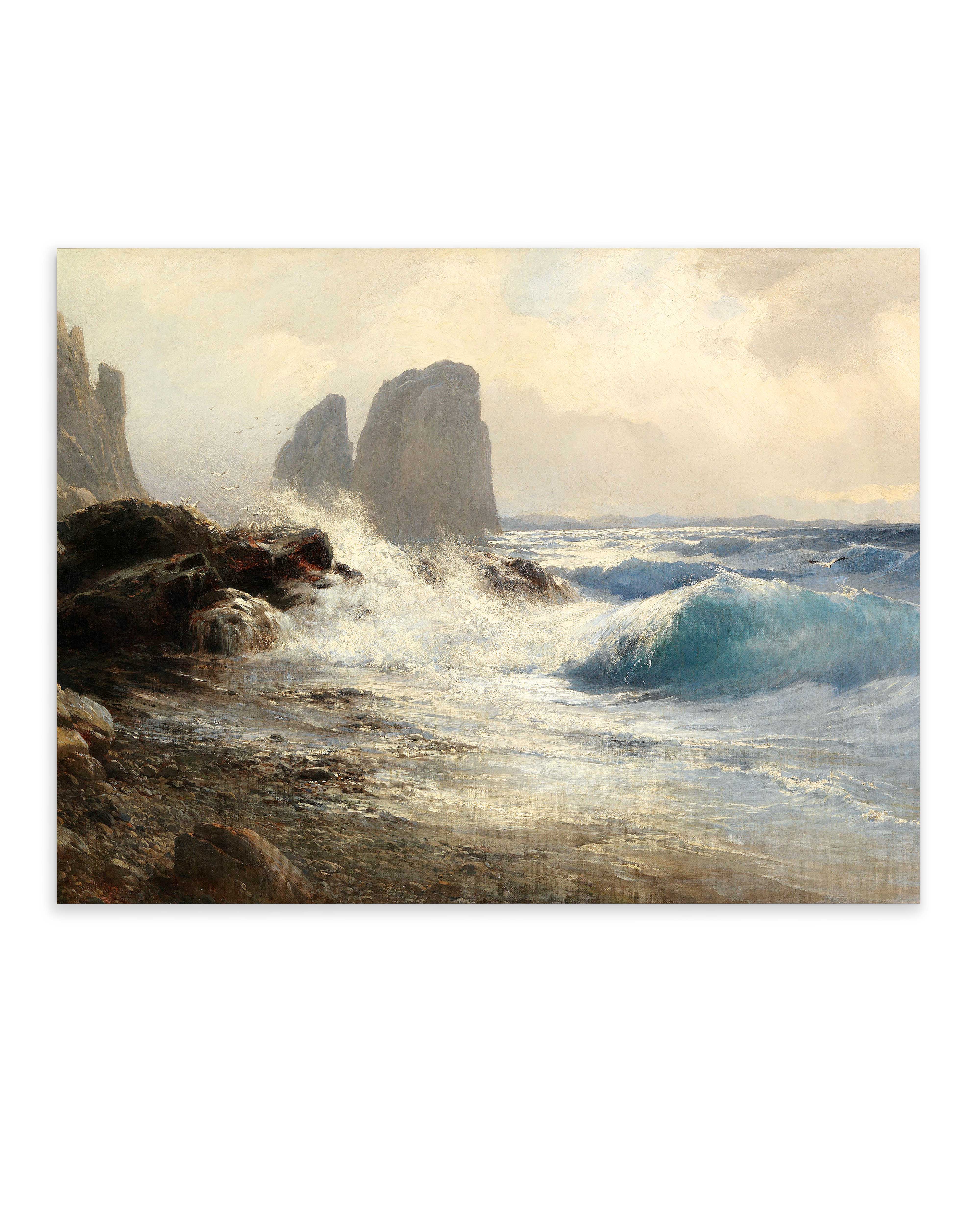 Die Faraglioni-Felsen vor der Küste von Capri (1874)