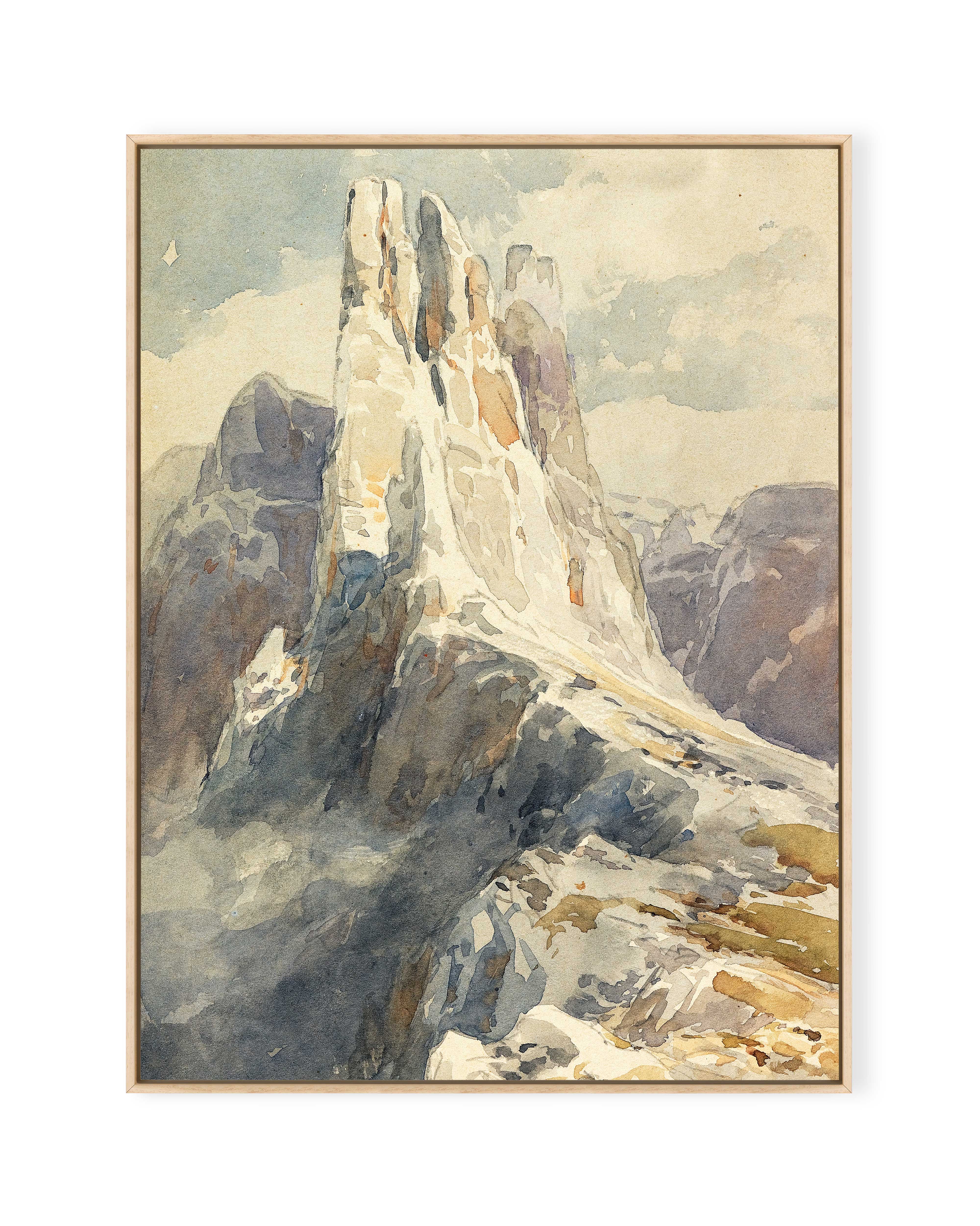 Blick auf die Vajolet-Türme in den Dolomiten (1905)