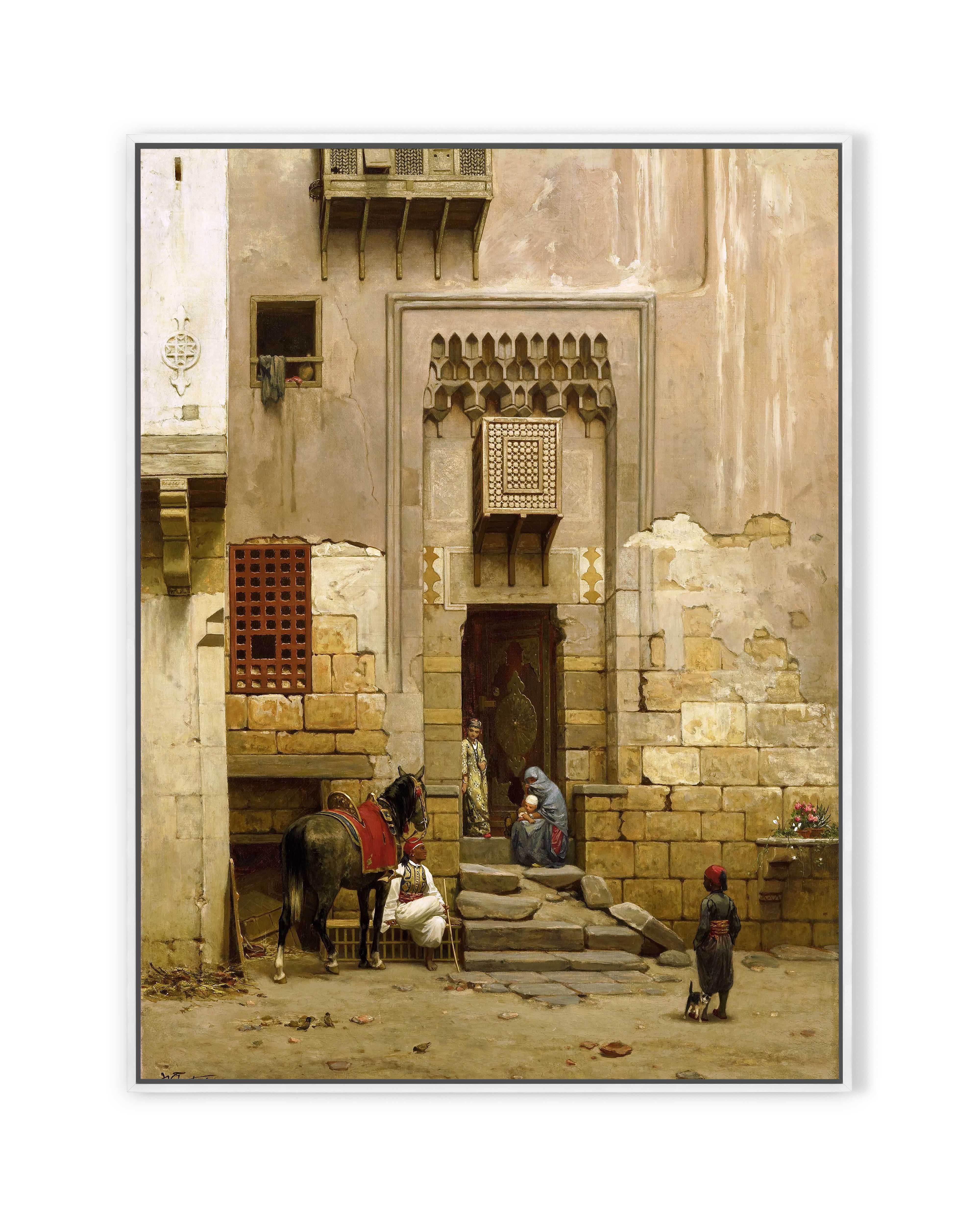 Der Innenhof eines Hauses in Kairo (1868)