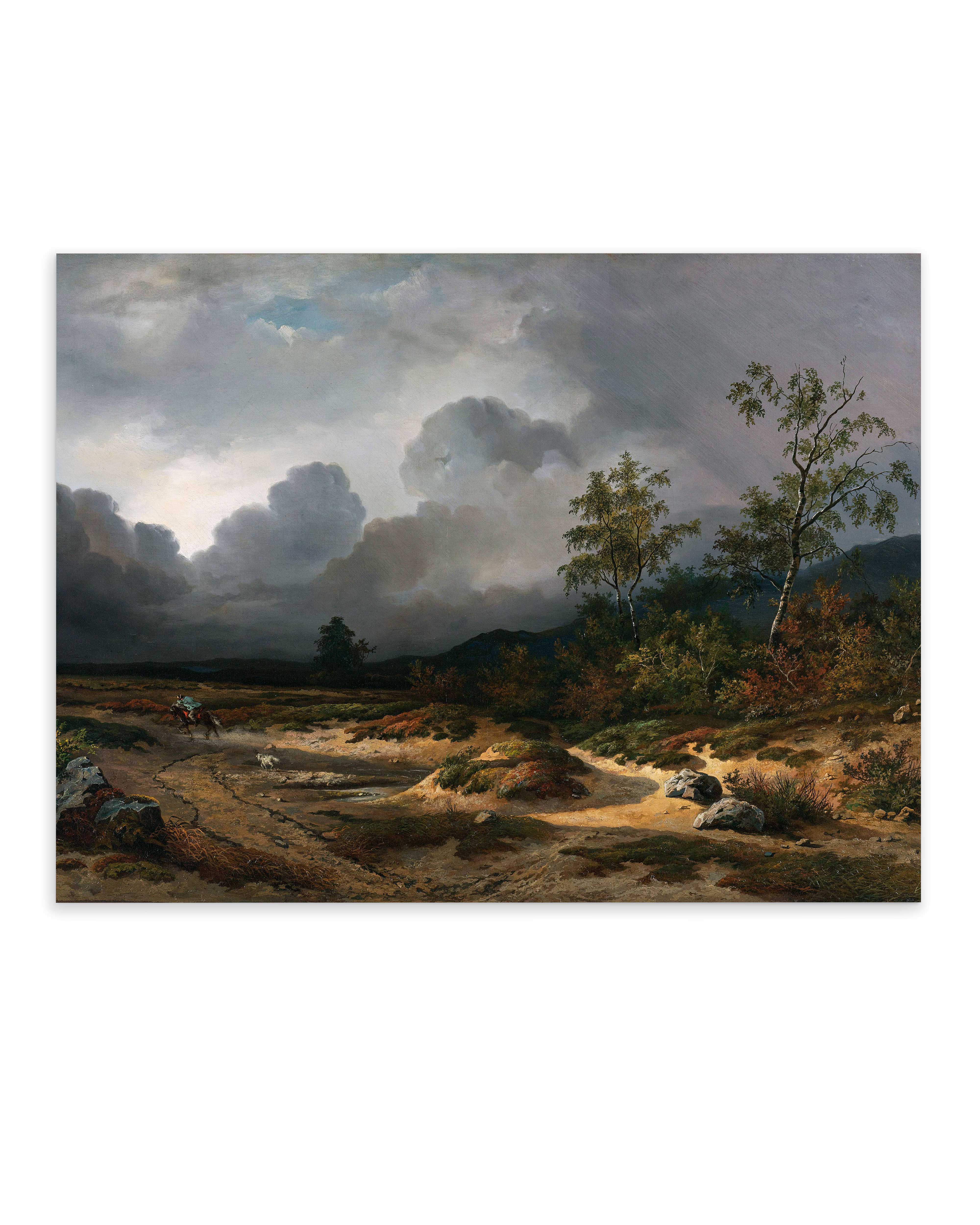 Landscape with a Thunderstorm Brewing (1850)